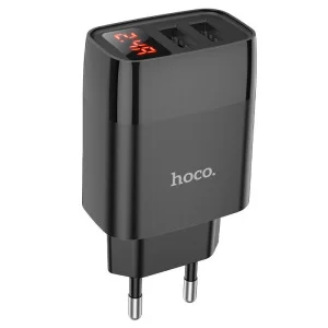 Incarcator de retea Hoco C86A Illustrious (2.4A) [Black]
